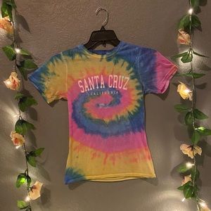 Tie dye Santa Cruz Tee shirt